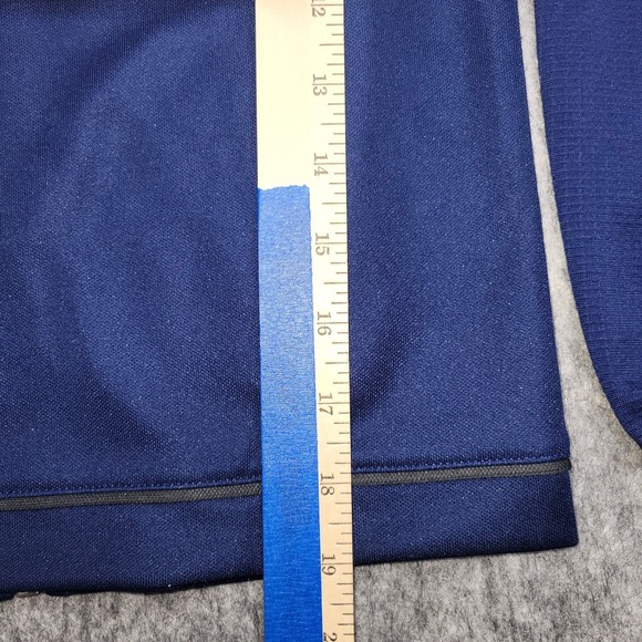 Adidas Track Jacket Kids Size XS Thumb Holes Full Zip Pocket Blue BR2707 - Picture 11 of 13